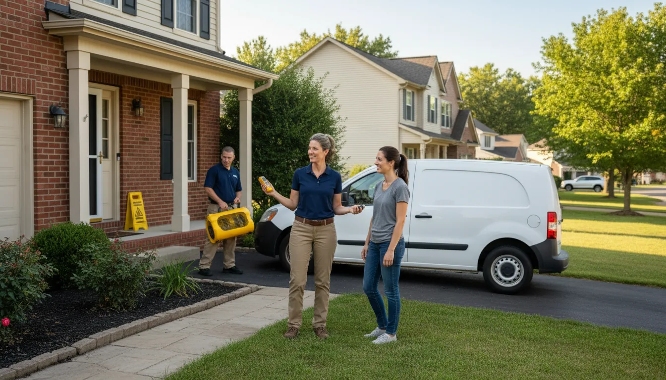 Residential water damage restoration in Topock, AZ